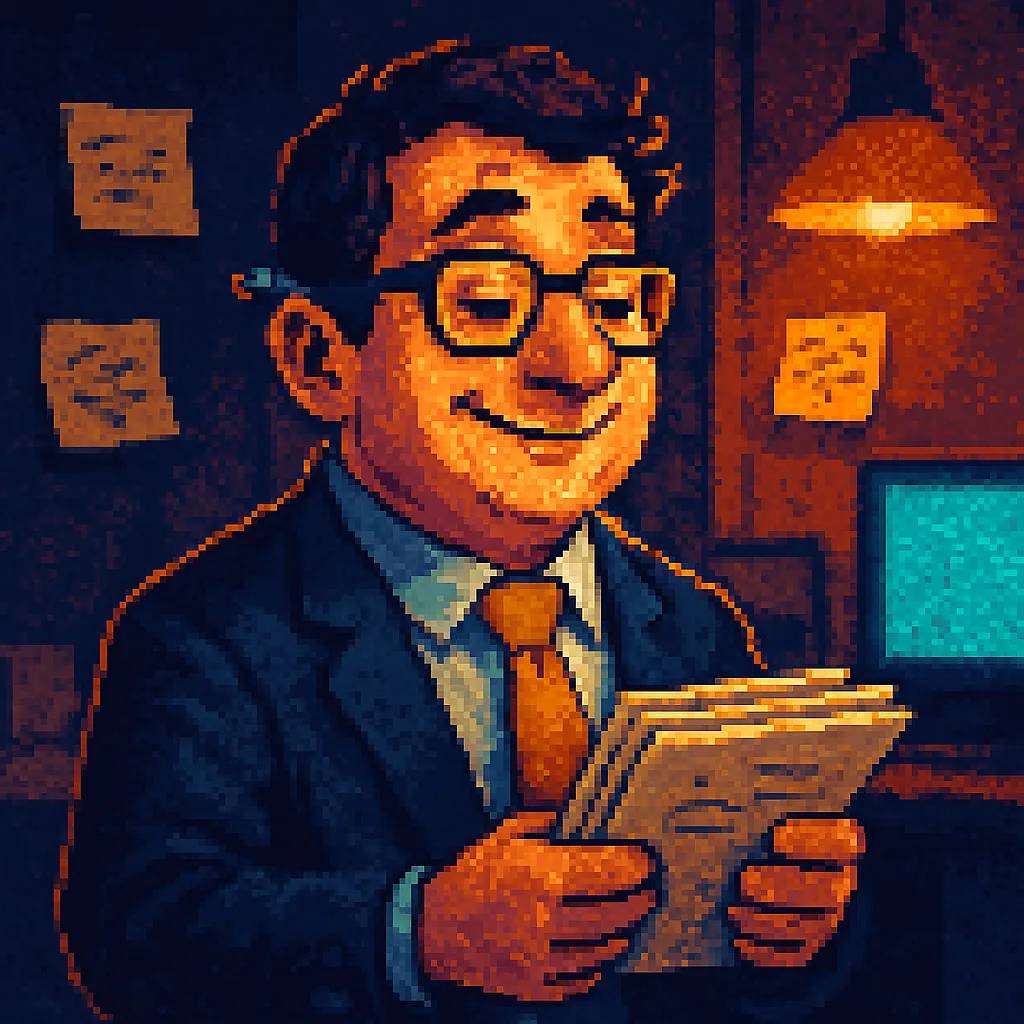 Pixel-Art-Porträt von Clara Content